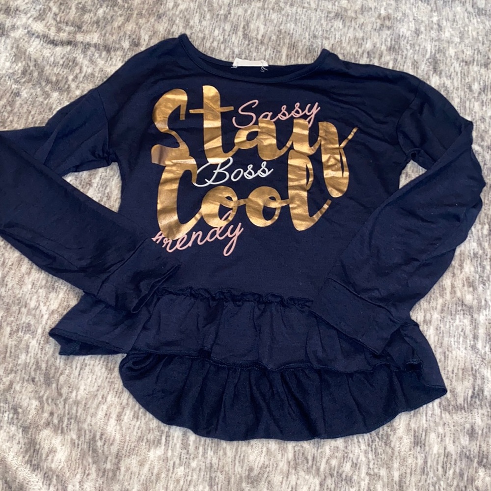 Beautees Girls long sleeve Shirt Size 8 used